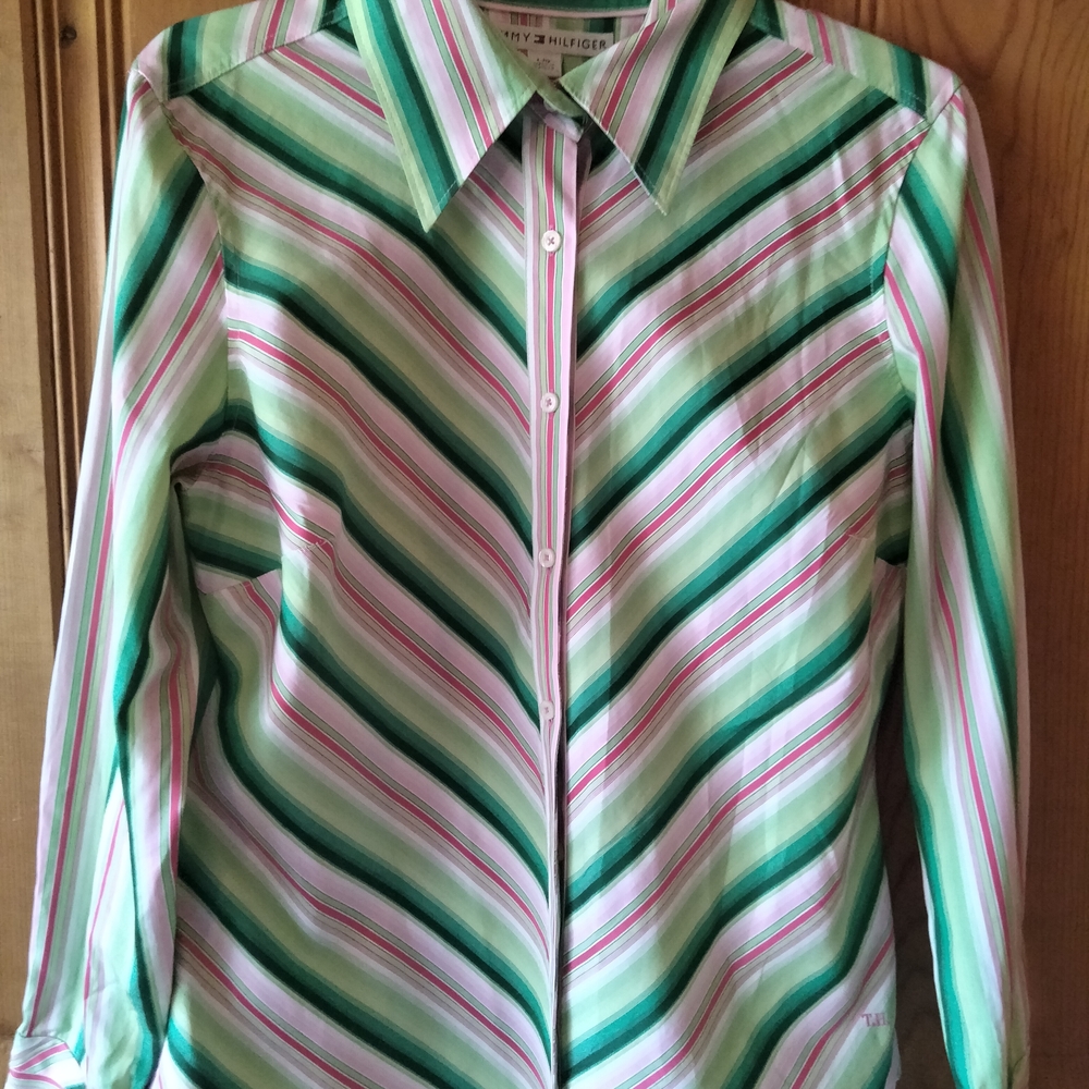 Tommy Hilfiger Striped Button-Up Shirt